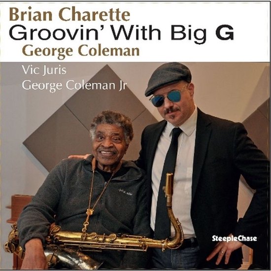Brian Charette, George Coleman, Vic Juris en George Coleman Jr op de albumhoes 'Groovin' With Big G'.