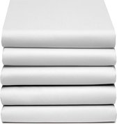 STOLZ Dubbel Jersey Split-Topper Hoeslaken(tot 12 cm) - 160x200/210 cm - White