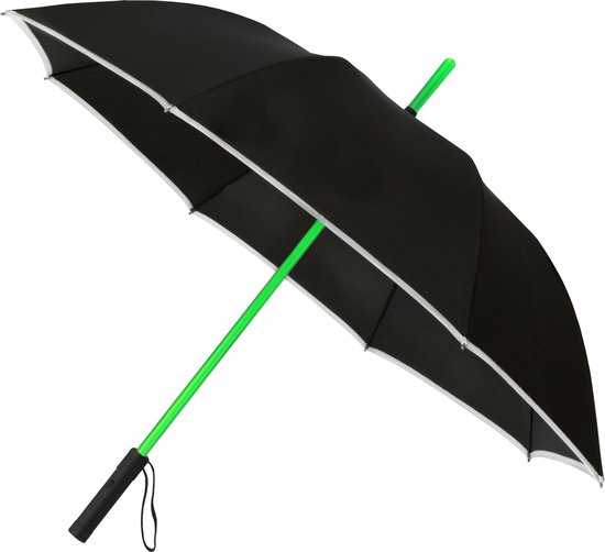 Paraplu C-handgreep 108 cm zwart