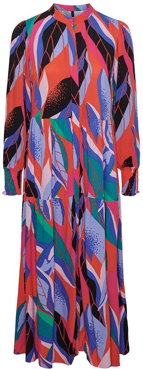 Yas Alira Lange Jurk Met Lange Mouwen Veelkleurig XS Vrouw