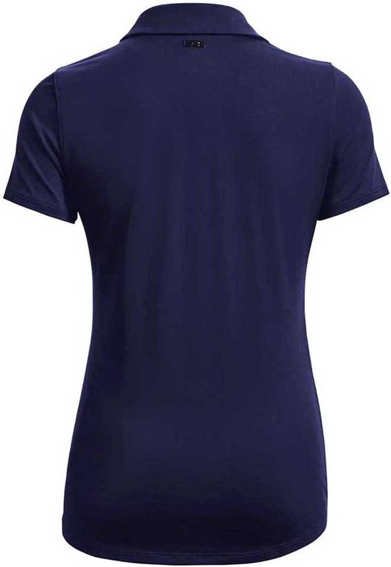 Under Armour Golf Playoff Korte Mouw Poloshirt Voor Dames Blauw L van Under Armour — afbeelding 4