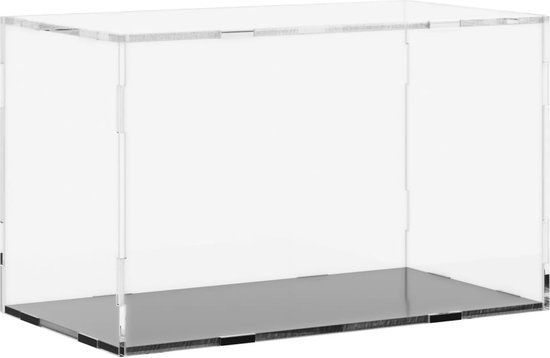 vidaXL Vitrine Transparente 31x17x19 cm Acryl Vitrine Acryl - Vitrine - Vitrines de collection - Vitrine anti-poussière - Vitrine - Vitrine décorative - Vitrine en plastique - Vitrine en plexiglas