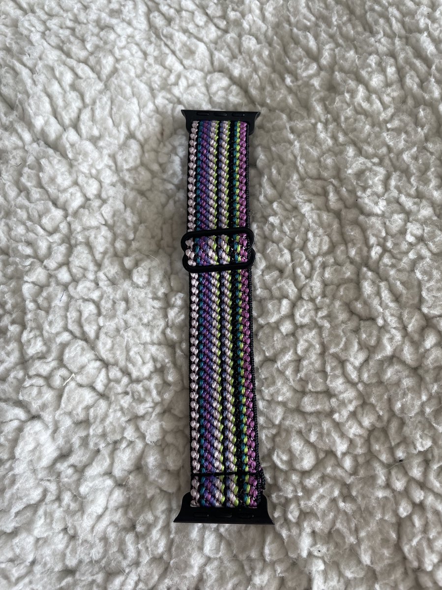 Applewatch horlogebandje- elastisch geweven verstelbare band-38-40-41mm- gladde band