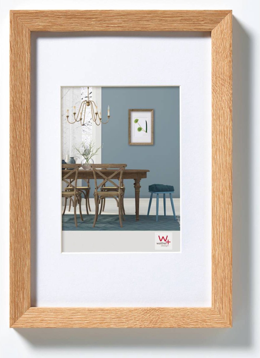 Walther Fiorito - MDF Houten lijst - Fotoformaat 18x24 cm - Licht Eiken Lichte eik