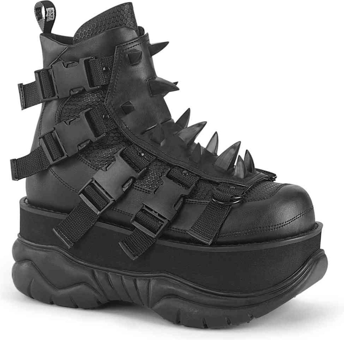 DemoniaCult - NEPTUNE68 Plateau Laarzen - 37 Shoes - Zwart