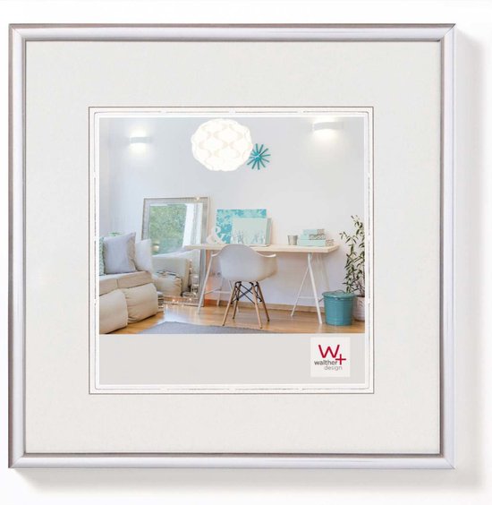 Walther New Lifestyle - Kunststof lijst - Fotoformaat 30x30 cm - Zilver