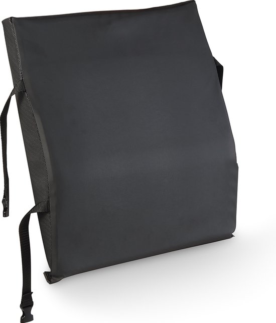 SITWELL Comfort rugkussen met stoffen bekleding (stof 3D zwart
