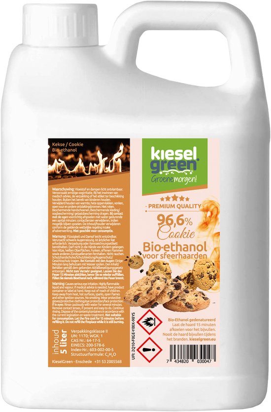 Icking Bioethanol 96,6% – 20 Liter (2 X 10 L) Premium Brennstoff Für Ethanol-Kamine, Feuerschalen & Terrassenfeuer