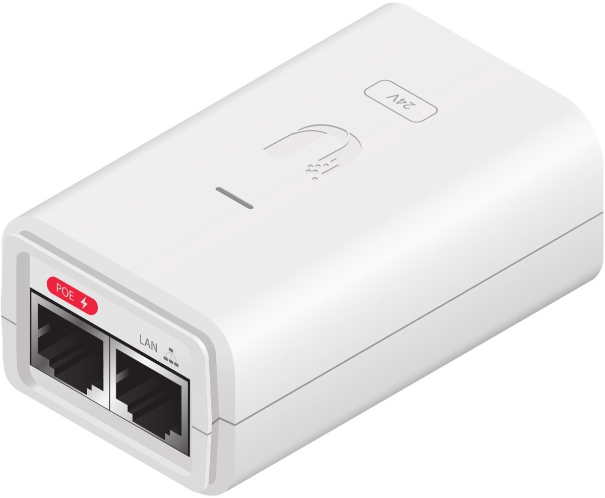 PoE Injector UBIQUITI POE-24-7W-G-WH