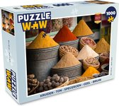 Puzzel Kruiden - Ton - Specerijen - Geel - Bruin - Legpuzzel - Puzzel 1000 stukjes volwassenen