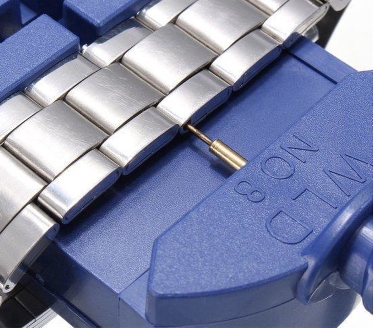 CHPN - Horlogeband inkorter - Horloge Pin Verwijderaar - Horlogegereedschap - Eenvoudig Schakels Verwijderen - Blauw - Universeel