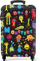 NoBoringSuitcases.com® - Koffer monsters - Kinderkoffer jongen - 55x35x25