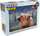 Puzzel Schotse Hooglander - Koeienkop - Landschap - Natuur - Koe - Legpuzzel - Puzzel 500 stukjes