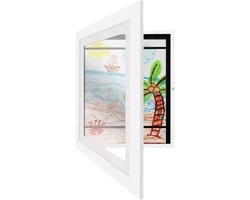 Kindertekeningen lijstje-WIT-2 stuks-Staand-Hangend-GRATIS... | bol