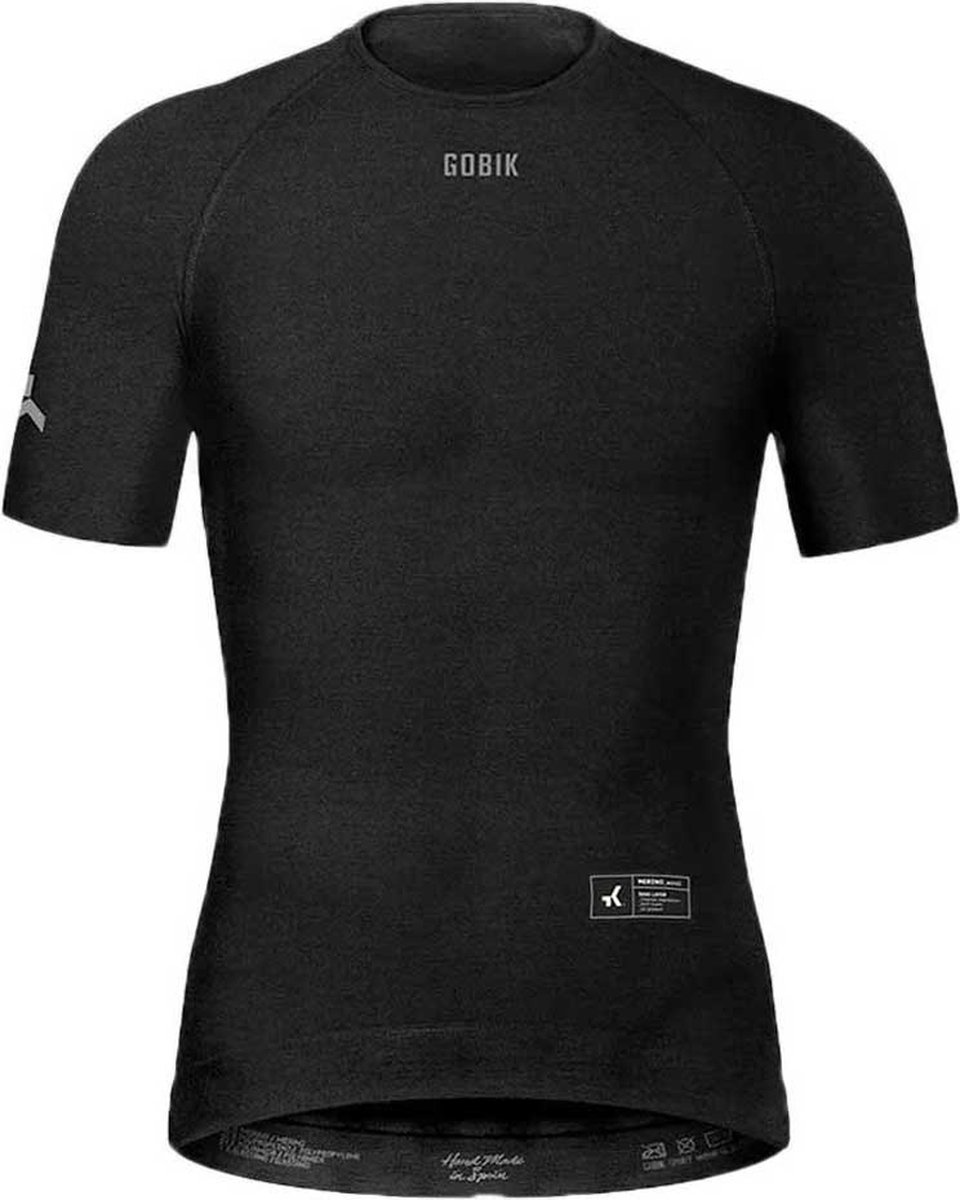 Gobik Winter Merino T-shirt Met Korte Mouwen Zwart L-XL Man