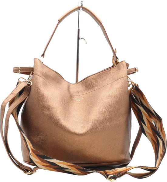 Flora & Co - Sac à main Bag in Bag avec ceinture fashion - marron