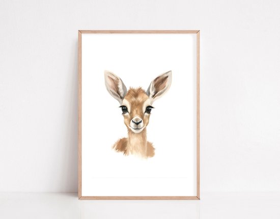 No Filter - Kinderkamer Safari posters - 3 stuks - 30x40 cm / A3 formaat - Dieren posters - Babykamer decoratie posters
