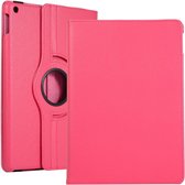 Tablethoes Geschikt voor: Samsung Galaxy Tab S6 Lite 10.4 inch (2020, 2022) P610 P615 P613 P619 hoesje 360° draaibaar (donker roze)