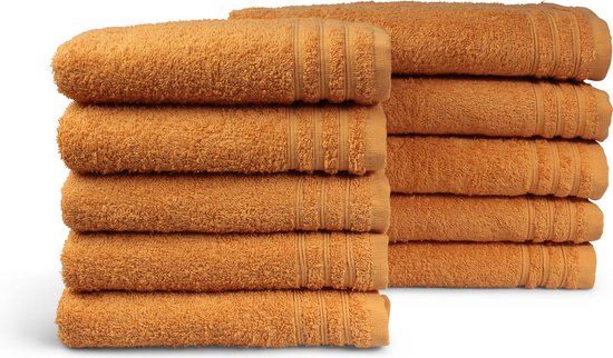 Handdoek Home Collectie - 10 stuks - 50x100 - oker geel