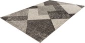 Lalee tendance - moderne - poils courts - tapis - vintage - design à carreaux - bas - branché et tendance - tapis - moquette - 160x230 cm gris argenté