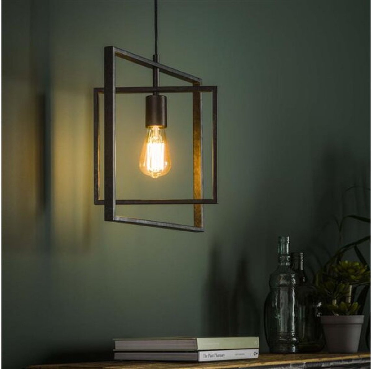 Hanglamp Turn square - Charcoal