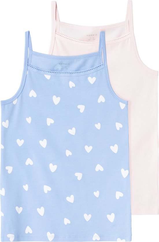 NAME IT NKFSTRAP TOP 2P SERENITY HEART NOOS Meisjes Ondergoed - Maat 158/164