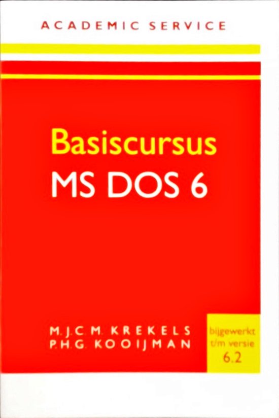 Basiscursus MS-DOS 6 | M. J. C. M. Krekels - cover