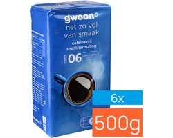 G'woon Koffie Cafeinevrij snelfilter 500g