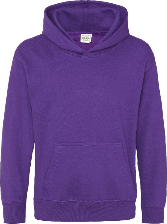 Just Hoods Kids Hoodie Purple Maat 3/4 (XS)