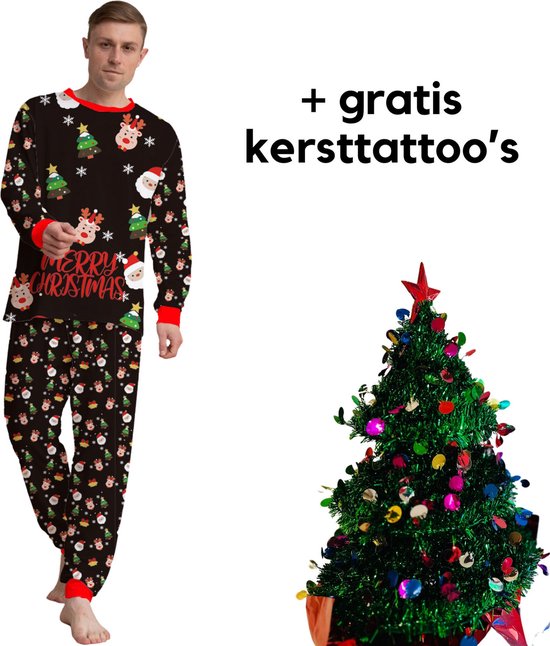 EazyPeezy Pyjama in kerstthema voor het hele gezin Kerstpyjama