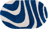 Badmat Beau - Blue Ovale 60 x 100 cm