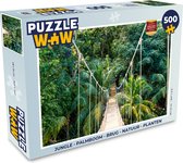 Puzzel Jungle - Palmboom - Brug - Natuur - Planten - Legpuzzel - Puzzel 500 stukjes
