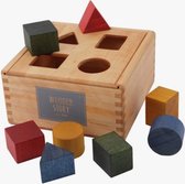 Boîte à formes Story en bois | jouets éducatifs | Triangle carré de cercle de Houten Speelgoed