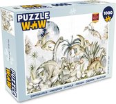 Puzzle Dinosaurus - Enfants - Jungle - Vert - Animaux - Nature - Puzzle - Puzzle 1000 pièces adultes