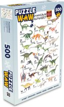 Puzzel Alfabet - Dinosaurus - Jongens - Meisjes - Kinderen - Educatief - Legpuzzel - Puzzel 500 stukjes