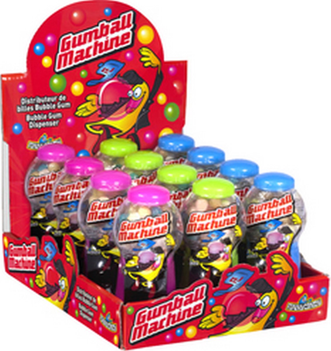 Funny Candy | Gumball machine | 12 stuks | Omdoos 6x