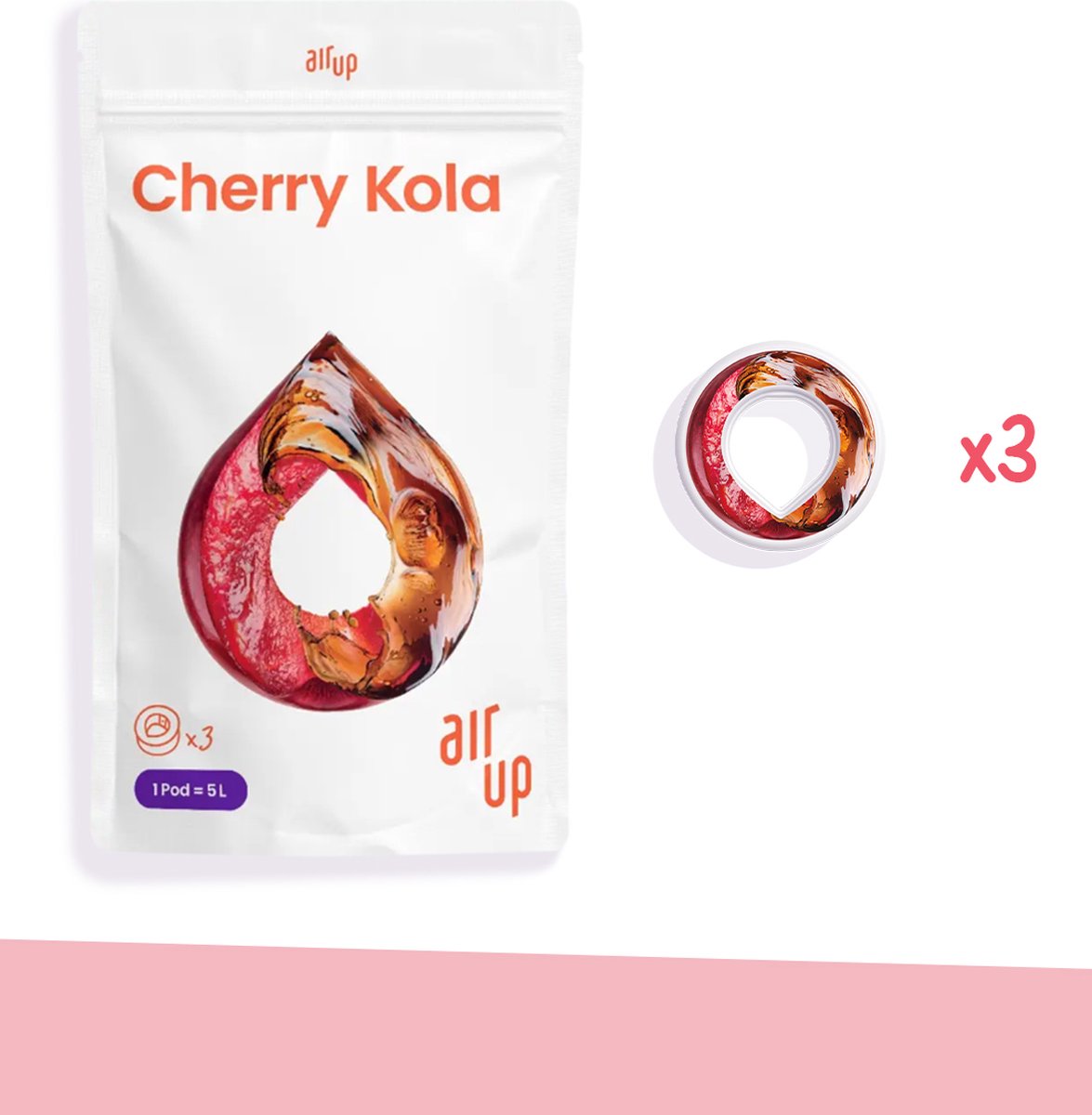 Air Up Pods - Geurpods - 3 Smaken Cherry Kola - 3x Kersen Kola - pod - waterfles - geurwater
