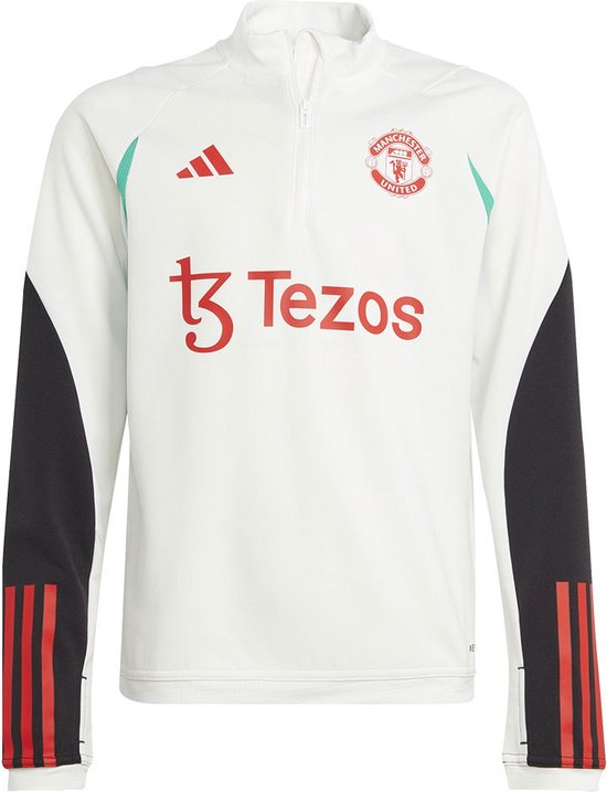 Adidas Manchester United Fc 23/24 Tiro Junior Jas Training Wit 15-16 Years