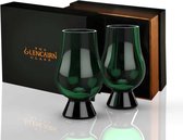 Glencairn Coffret Cadeau 2x Verre à Whisky Vert - Cristal Sans Plomb - Fabriqué en Ecosse