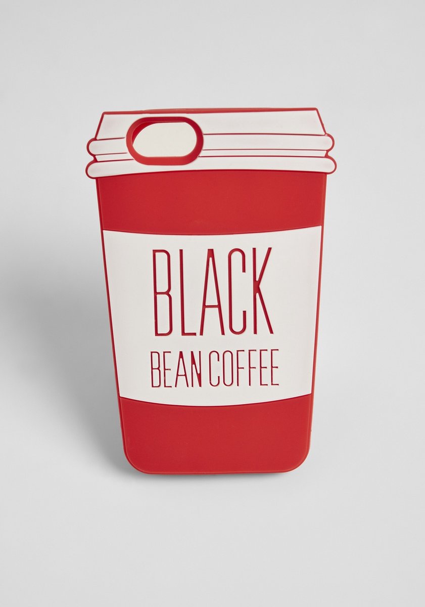 Mister Tee - Coffe Cup iPhone 7/8, SE Telefoonhoesje - Rood/Wit