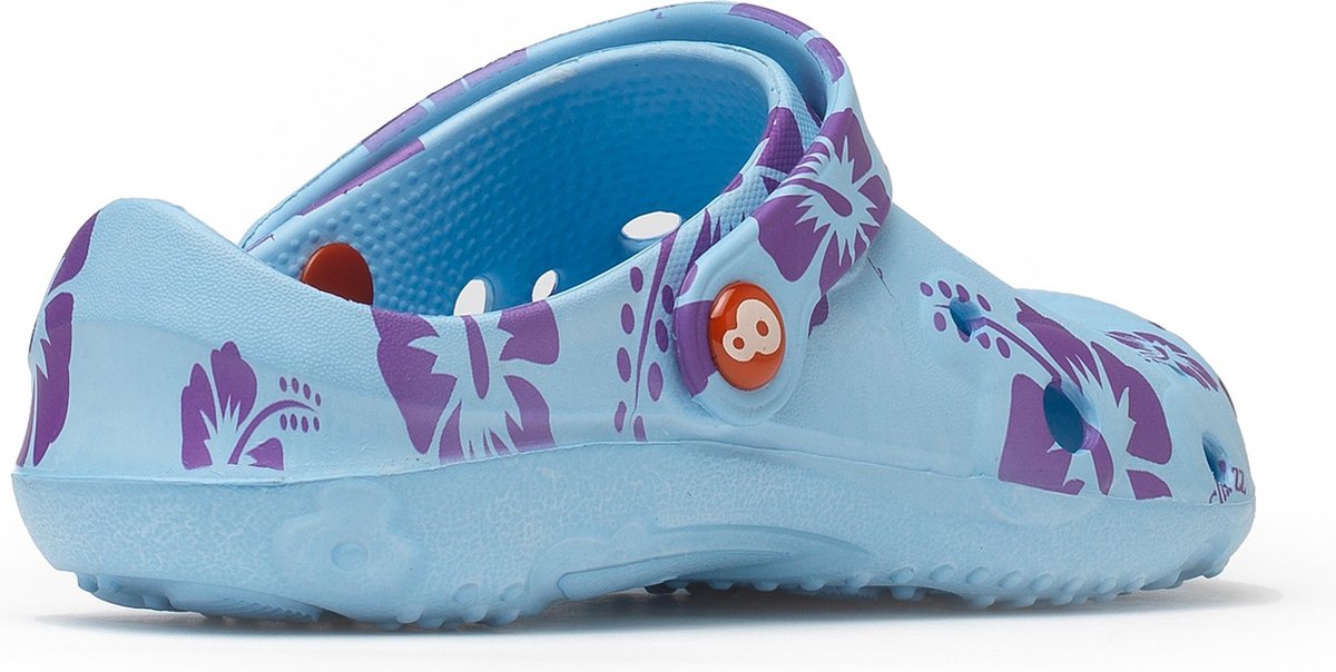Schu'zz Schuzz damesklompen Globule Femme met hibiscusprint / multicolor