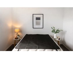 GroundThing Aardingsmat Jasmijn - 2-personen - 200*200cm - Aardingsmat- Aardingsdeken - Earthing - 100% vegan kunstleer- Incl. Aansluitkabel