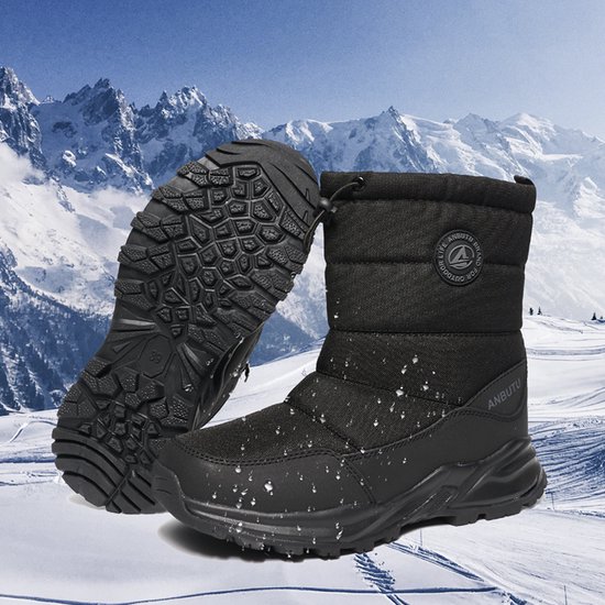 Snowboots heren sneeuwlaarzen snowboots Zwart maat 37 bol