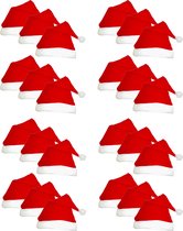 Kerstmutsen - 24 stuks - Rode Kerstmuts