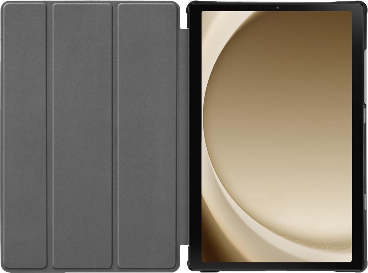 Samsung Galaxy Tab A9 Bookcase hoesje - Just in Case - Effen Donkerblauw - Kunstleer