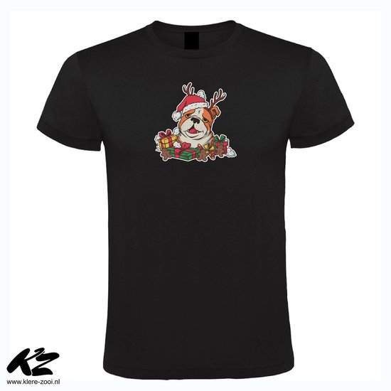 Klere-Zooi - Christmas Bulldog - Unisex T-Shirt - 4XL