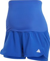 adidas Performance Pacer Woven Stretch Training Zwangerschapsshort - Dames - Blauw- L