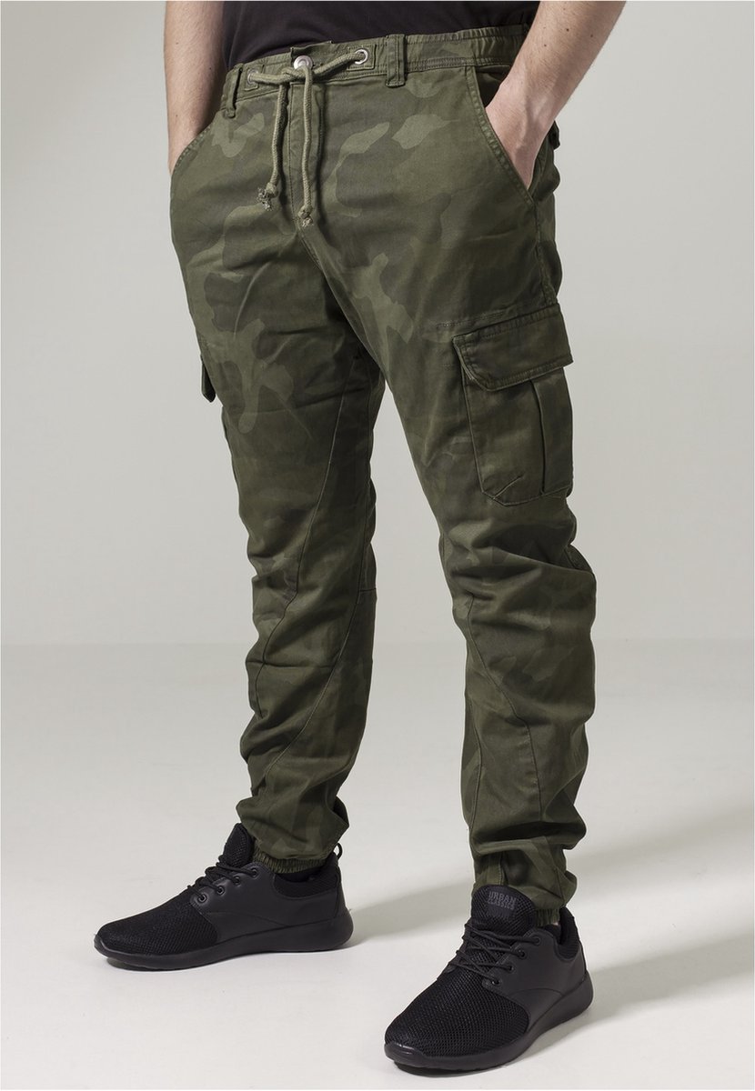 Urban Classics Camo Cargobroek Taille 40 inch Groen