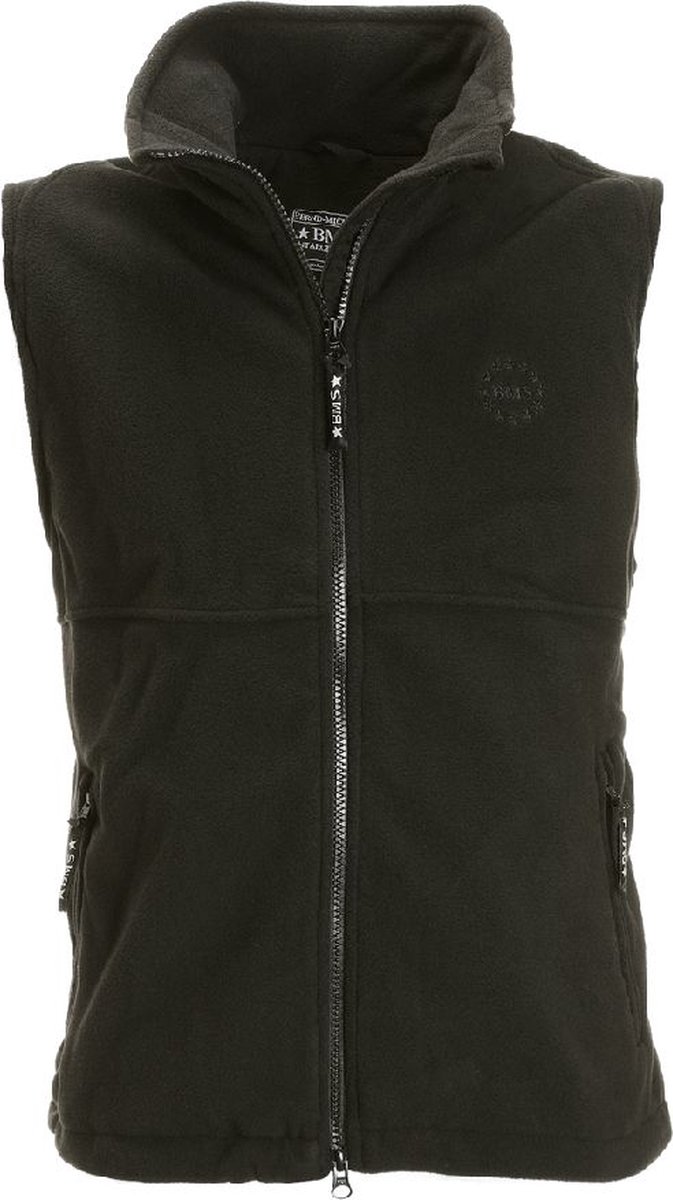 BMS Windsmoother fleecevest Zwart-M