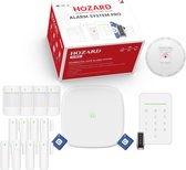 Système d'alarme Hozard® X Pro - 4G, WiFi et CMS pris en charge - Système de sécurité Smart Home sans fil - 18 pièces